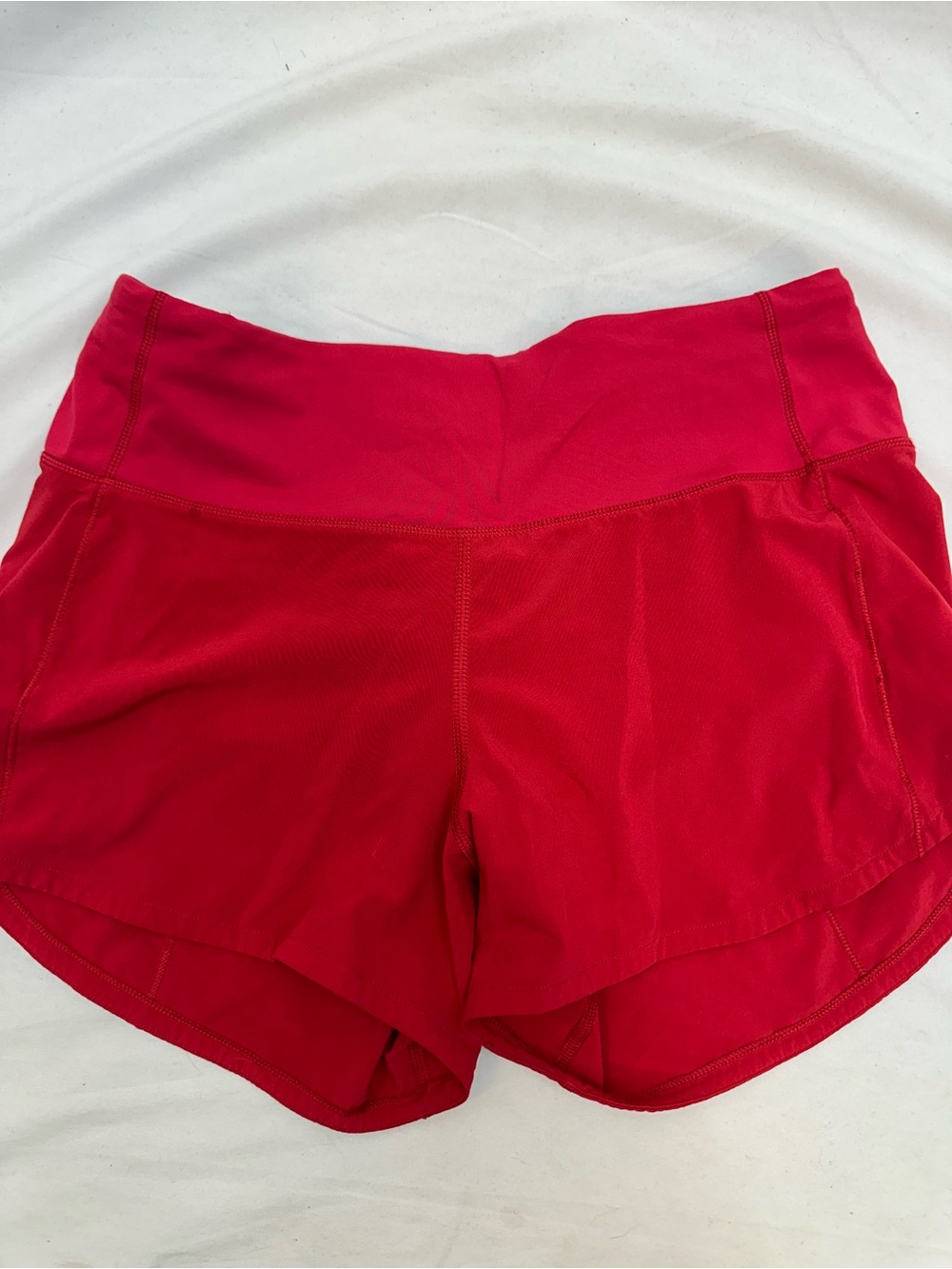 lululemon athletica Women's Bright Red Running Shorts 4 Tall